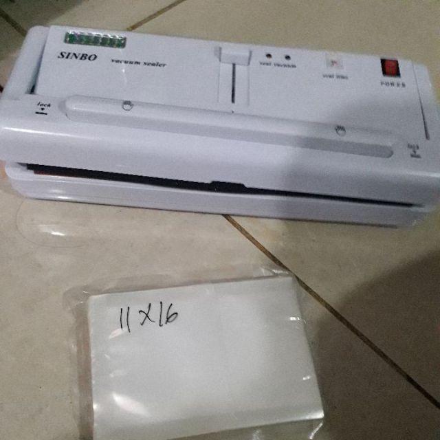 Plastik Sinbo 11x16 Cm Isi 100 Lembar Plastik Vacuum Sealer Plastik Vacum Makanan