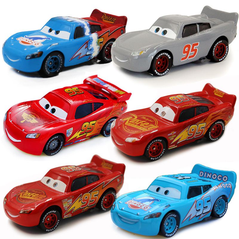 Cars Dinosaur Two-Color Gray Mcqueen Racing Alloy Children'S Toy Car Model