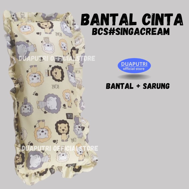 Bantal Cinta / Bantal cinta 50×100 / Bantal plus sarung New motip