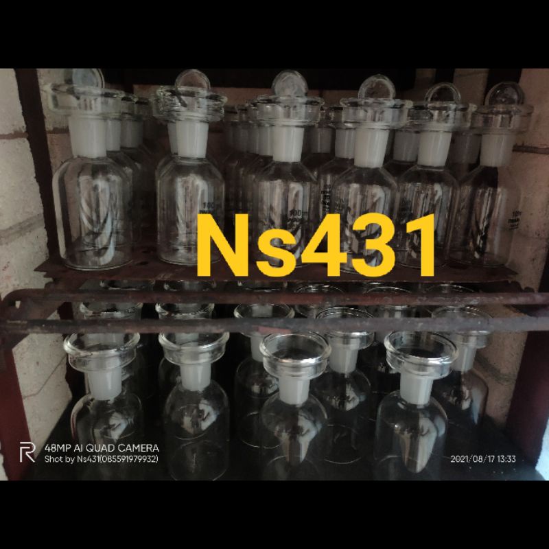 Bod 100 ml pyrex / botol winkler 100ml pyrex