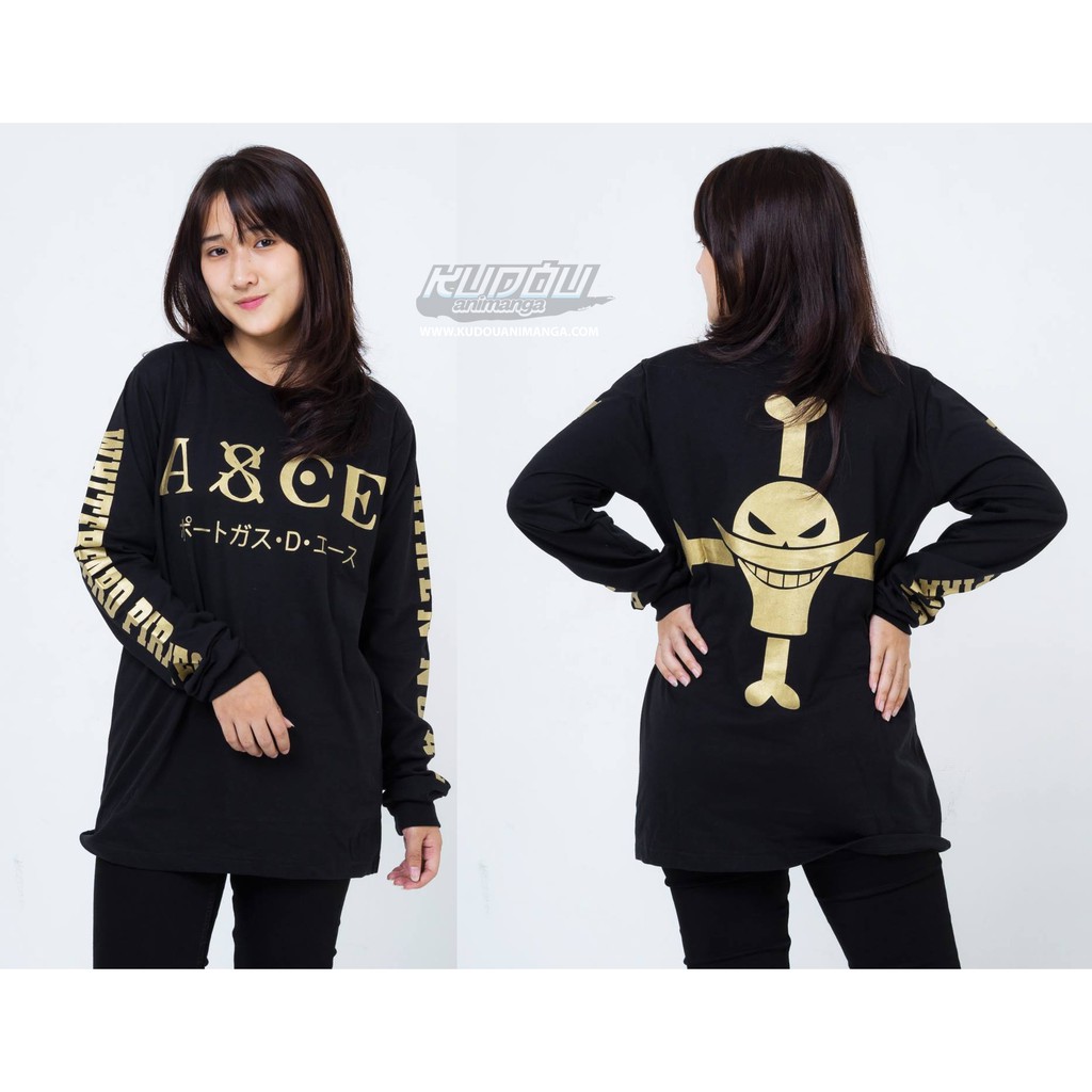 Longsleeve Asce Ultimate Gold Portgas D Ace Onepiece Whitebeard