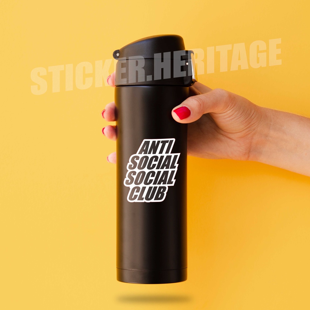 Stiker Aesthetic ANTI SOCIAL CLUB SERIES - STICKER TUMBLR MOTOR JOURNAL