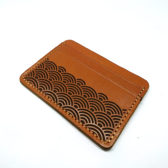 dompet kartu e-money e-toll kulit asli motif grafir laser - PHWL345