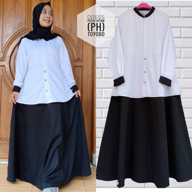 SERAGAM PNS HITAM PUTIH - GAMIS HITAM PUTIH SETELAN - GAMIS KERJA - SERAGAM KANTORAN - SERAGAM KERJA
