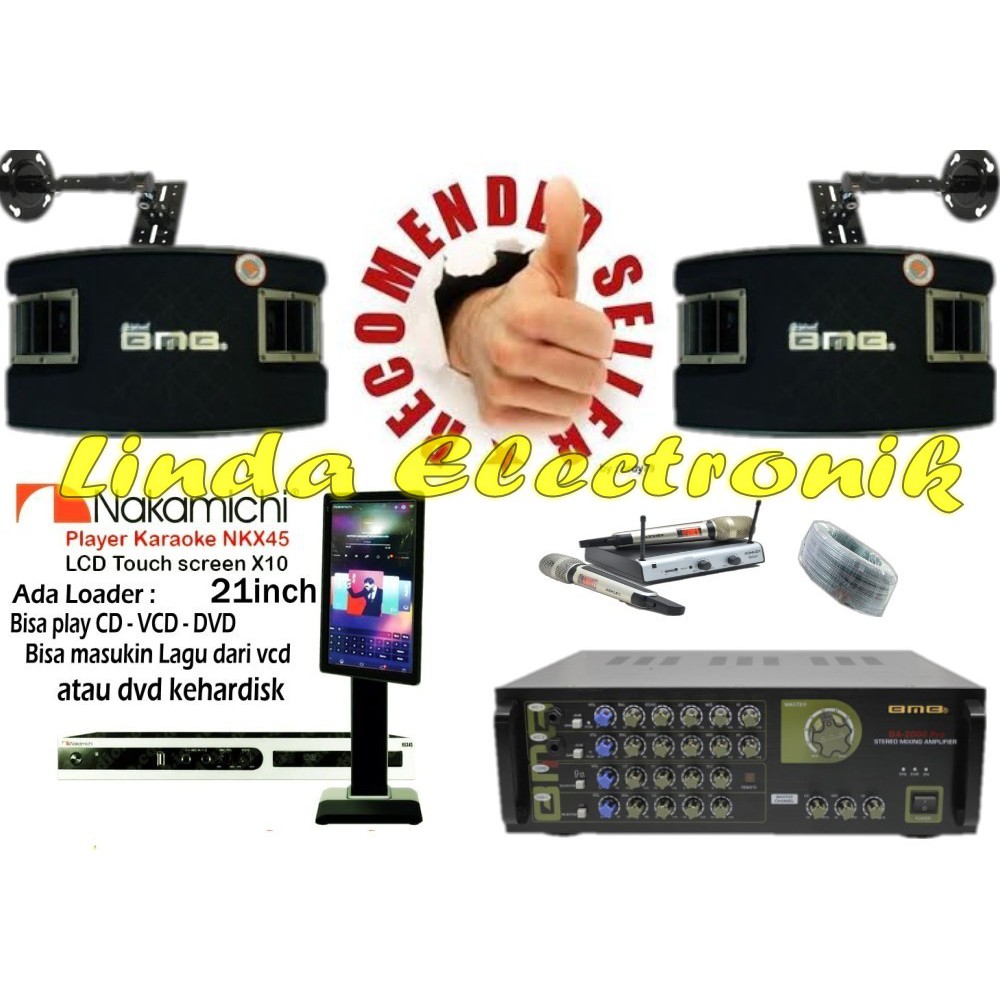 paket karaoke bmb cs262v mk ii da2000pro nakamichi nkx45 dan ashley voice 1