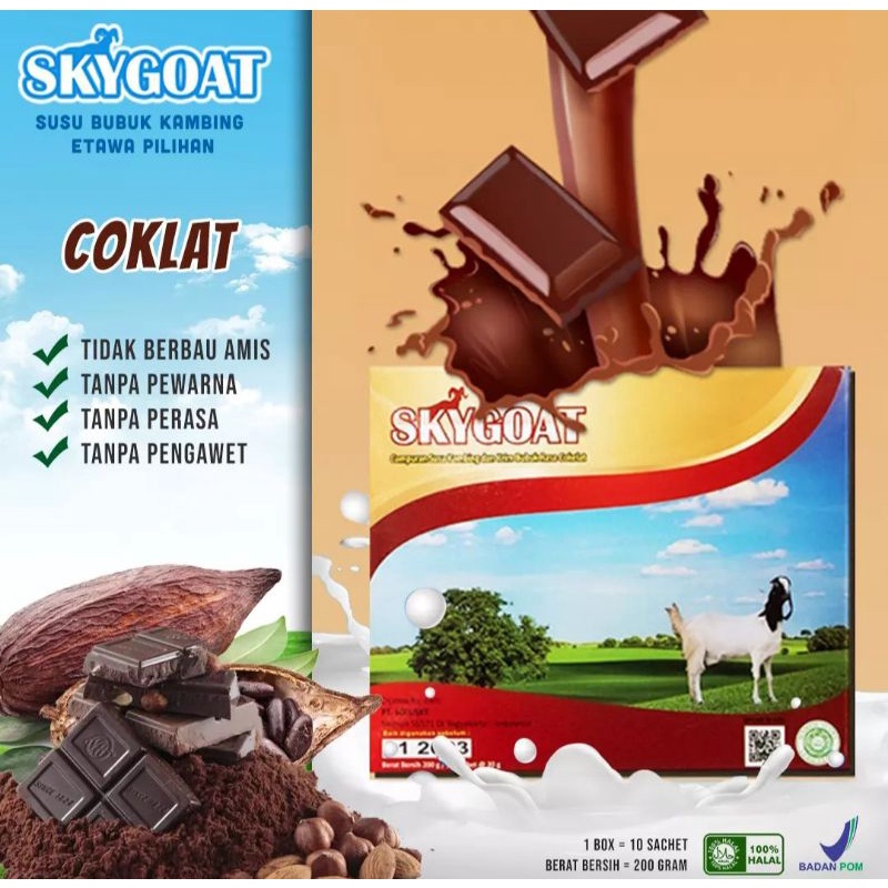 

Susu Kambing Etawa Skygoat Coklat Sky Goat Asli