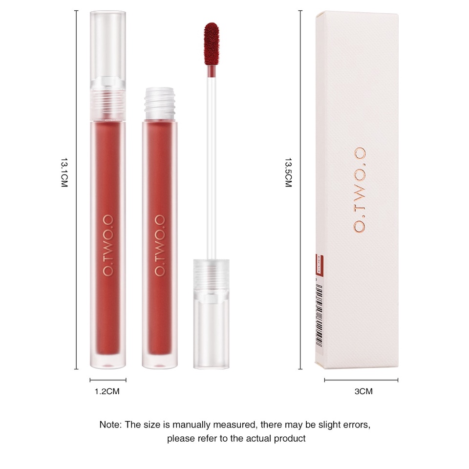 O.Two.O Sweet Nothing Lip Glaze O.Two.O Velvet Matte Super Waterproof Lipgloss Waterproof Lipstick O.Two.O Lipstick Otwoo Lipstick O Two O Lipgloss O.Two.O Lipstick Glossy O.Two.O