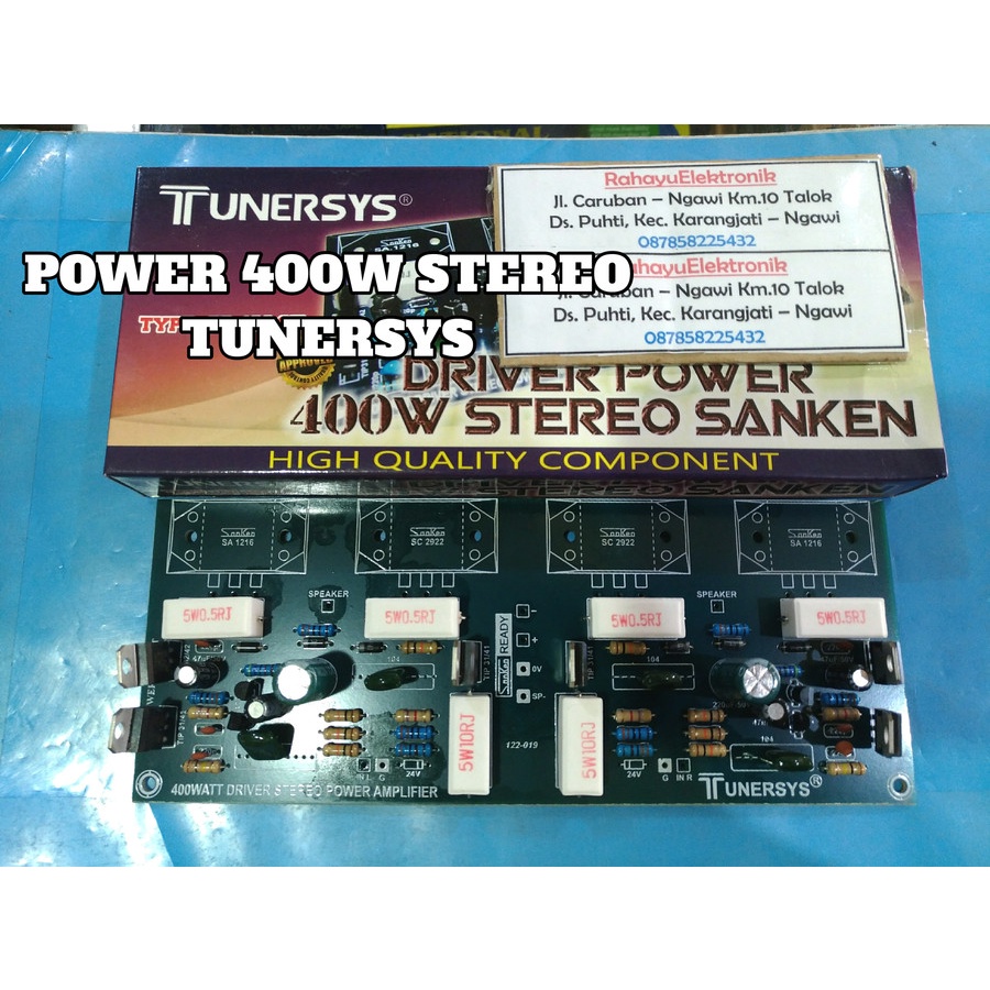 KIT DRIVER POWER 400WATT STEREO SANKEN TUNERSYS