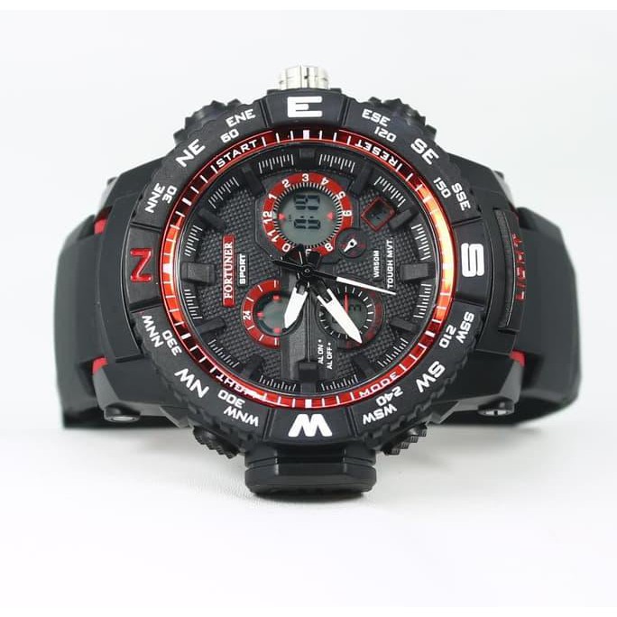 Jam tangan pria wanita digital analog gshock casio ripcurl black hitam