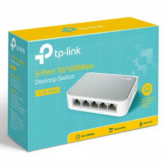 TP LINK SWITCH TL  SF1005D HUB 5 PORT