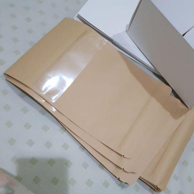 Standing Pouch Klip Kraft Window/plastik Berdiri Jendela 20x29cm Isi 10lbr