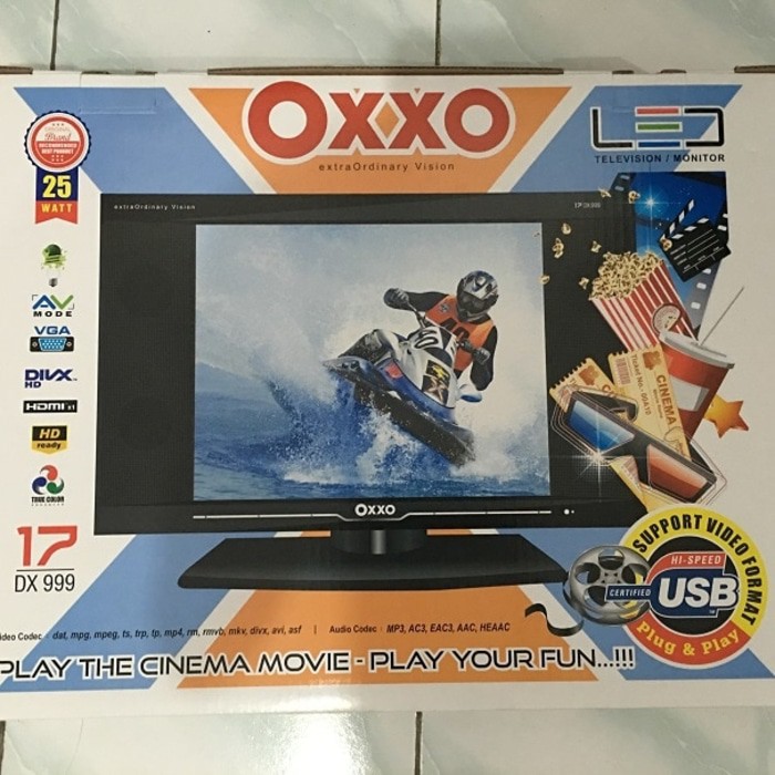 TV LED Murah merk OXXO 17inch 17&quot; dilengkapi USB