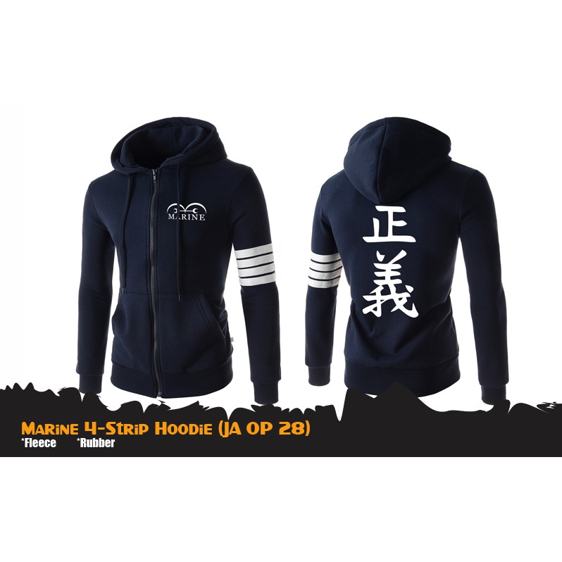 Jaket Anime One Piece JA OP 28 Marine - Hoodie - Jaket Gaul - Jaket Keren Murah