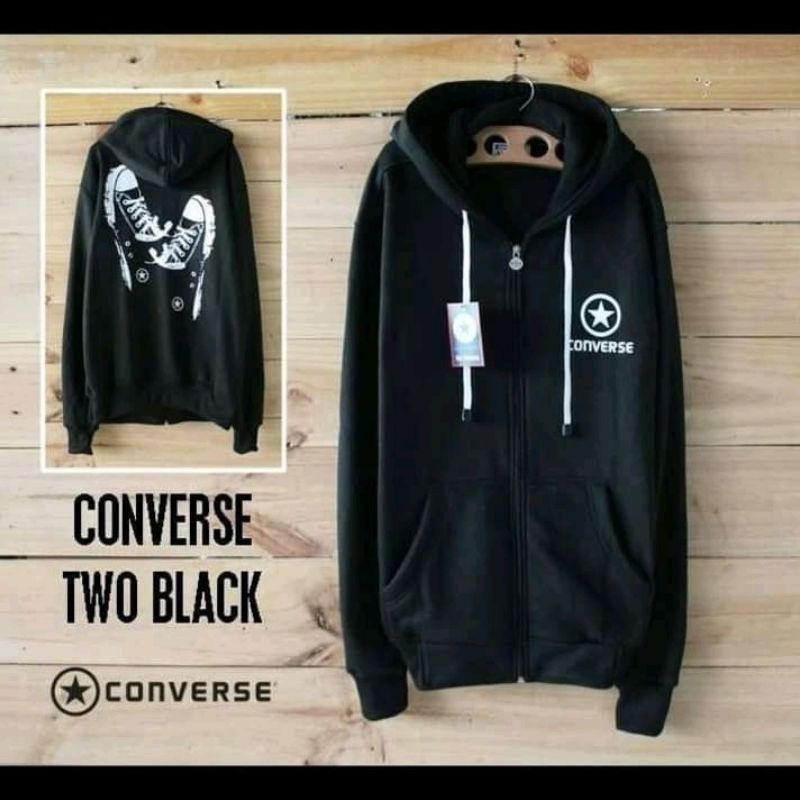 hoodie jaket converse sepatu / jaket converse / jaket distro terbaru