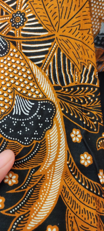 Tey-17 Batik Wanita Asj Sa Hrb026 Kenongo Kemeja Tosca Pendek