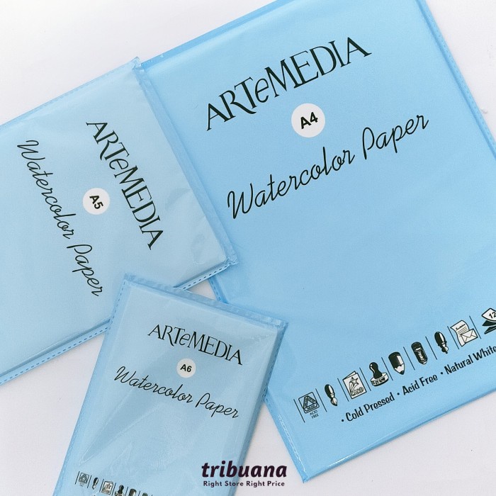 

Sketsagambar- Artemedia Watercolor Paper A5 /Buku Khusus Cat Air A5 -Buku-Gambar-Sketsa.