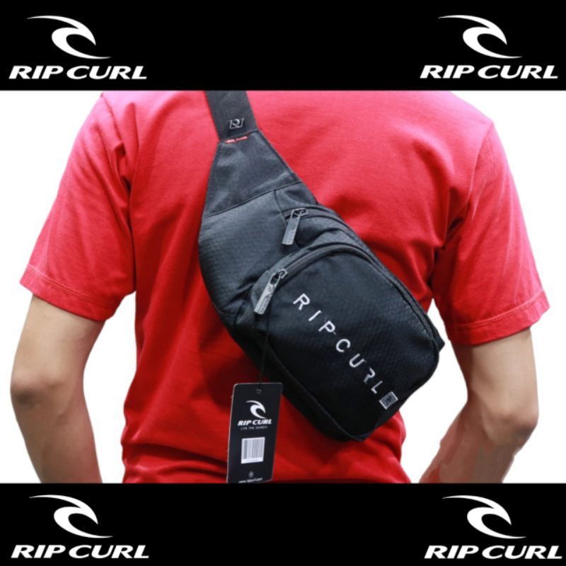 Tas Slempang Waistbag RIPCURL Motif Tawon Premium Tas Slempang Pria / waistbag Pria / Tas Surfing / Tas distro