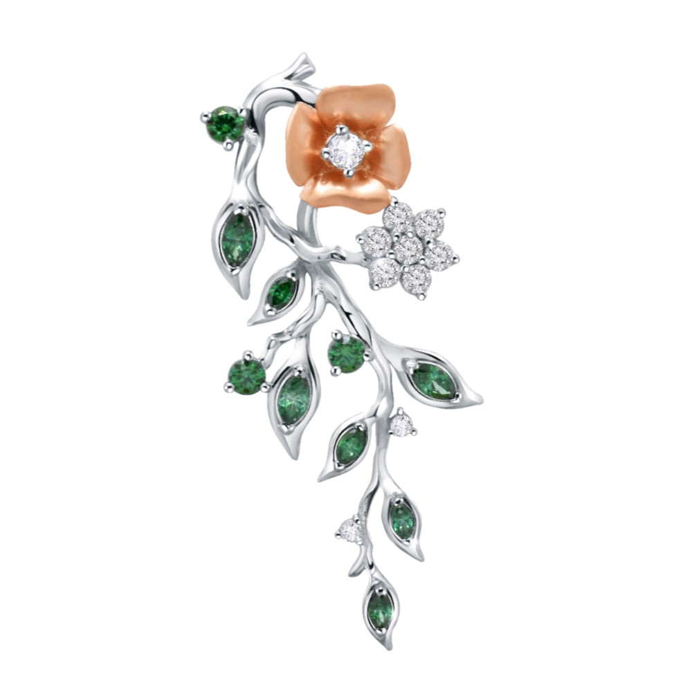 

Dominique Jewellery- Liontin Flower Rose Sandra Dewi Gold 75,5% SNI