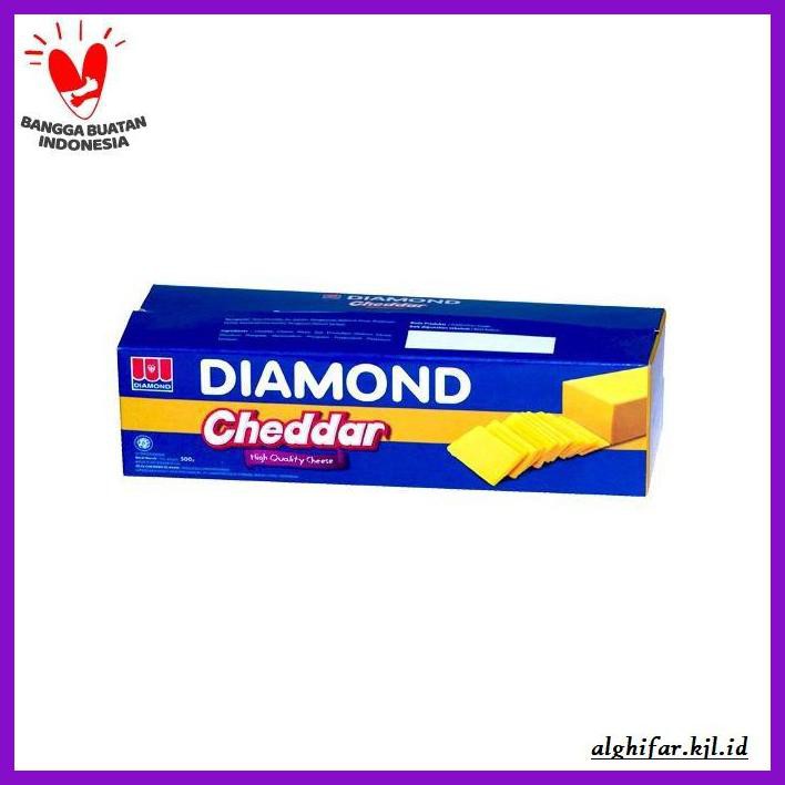 

Ujekujek- Cheese Keju Diamond Cheddar 500Gr -Original.