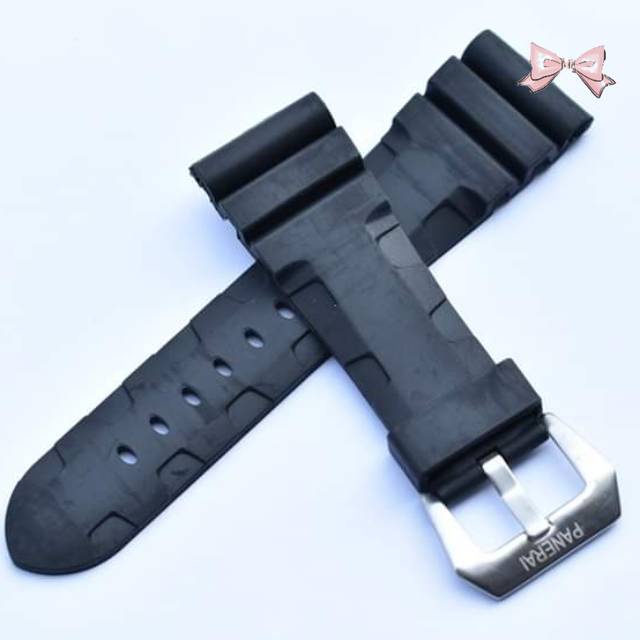 STRAP TALI JAM TANGAN PANERAI 26 MM 26MM RUBBER SILICONE TALIJAM PANERAI 26MM