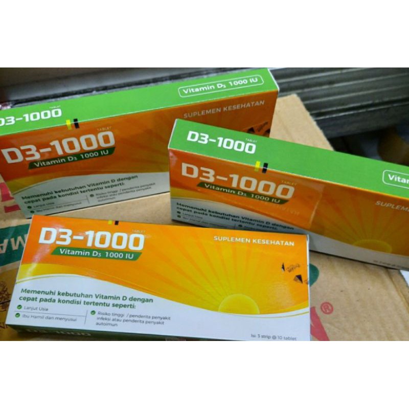 SUPLEMEN VITAMIN D3 / VITAMIN D3 1000 UI / D3-1000 ORIGINAL