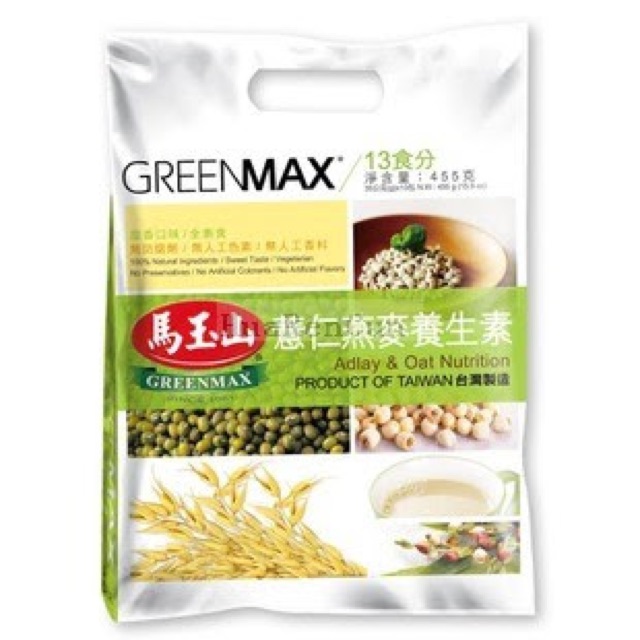 

greenmax adlay and oat nutrition
