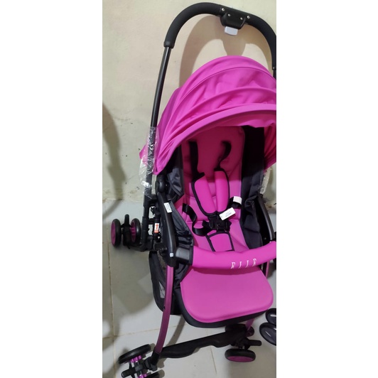 Elle Stroller LDN16 Delray Neon / Kereta Dorong Bayi - Magenta