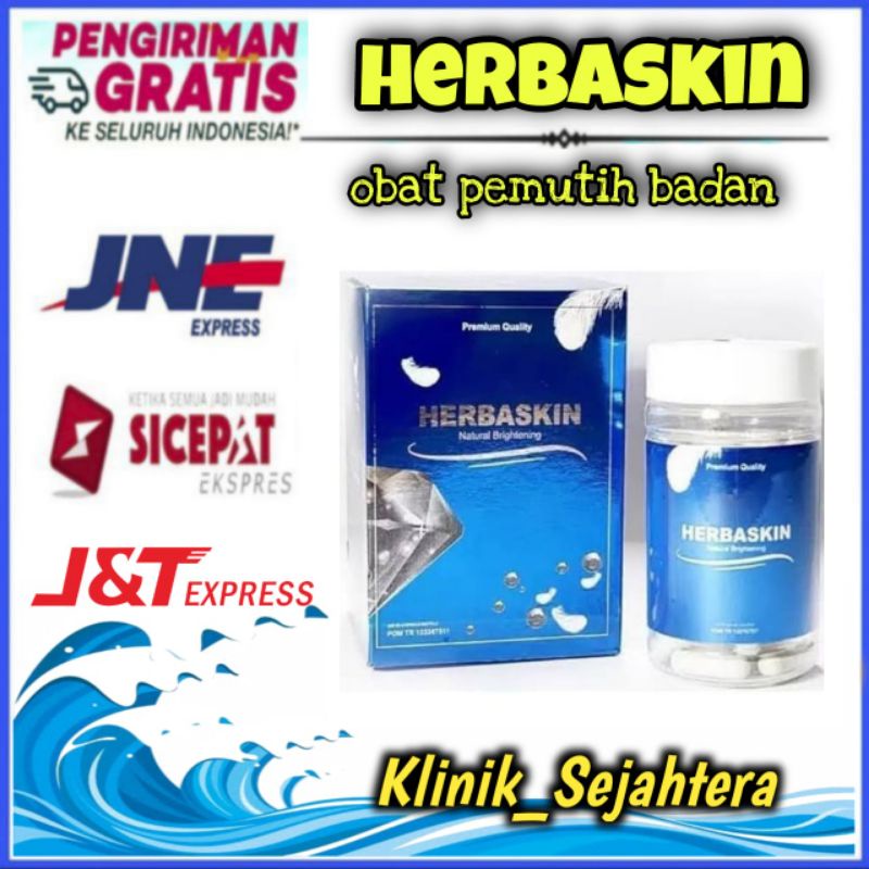 HERBASKIN - Herbaskin Asli Kapsul Pemutih isi 50 Herbaskin Natural Brightening Suplemen