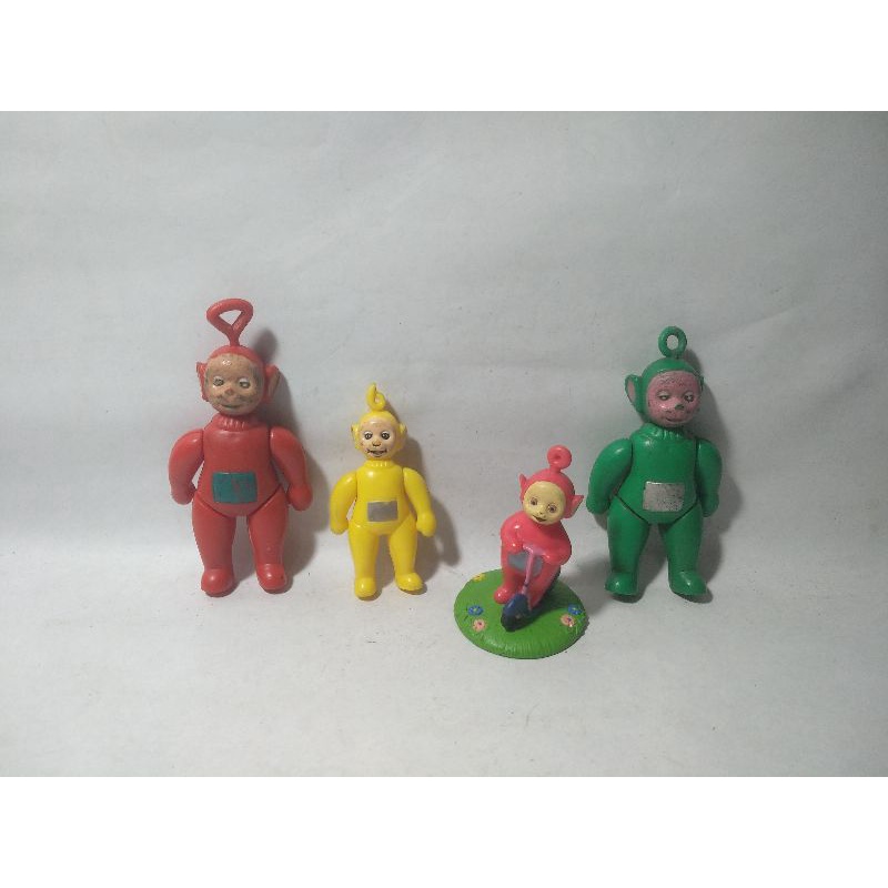 Teletubbies Po Bike Ragdoll 1998 Applause Mix Dipsy Lala Laa Laa Anak Toddler Kids Jadul Lawas Langk