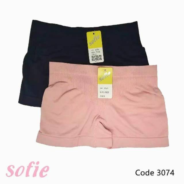 IBEL - Celana Dalam Wanita Boxer Rajut  Sofie 3074 Cd Cewek Segi Empat Strech Premium Muat Besar
