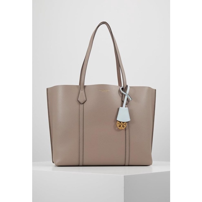 Tory Burch Women's Perry Triple-compartment Large Tote Bag Gray Heron