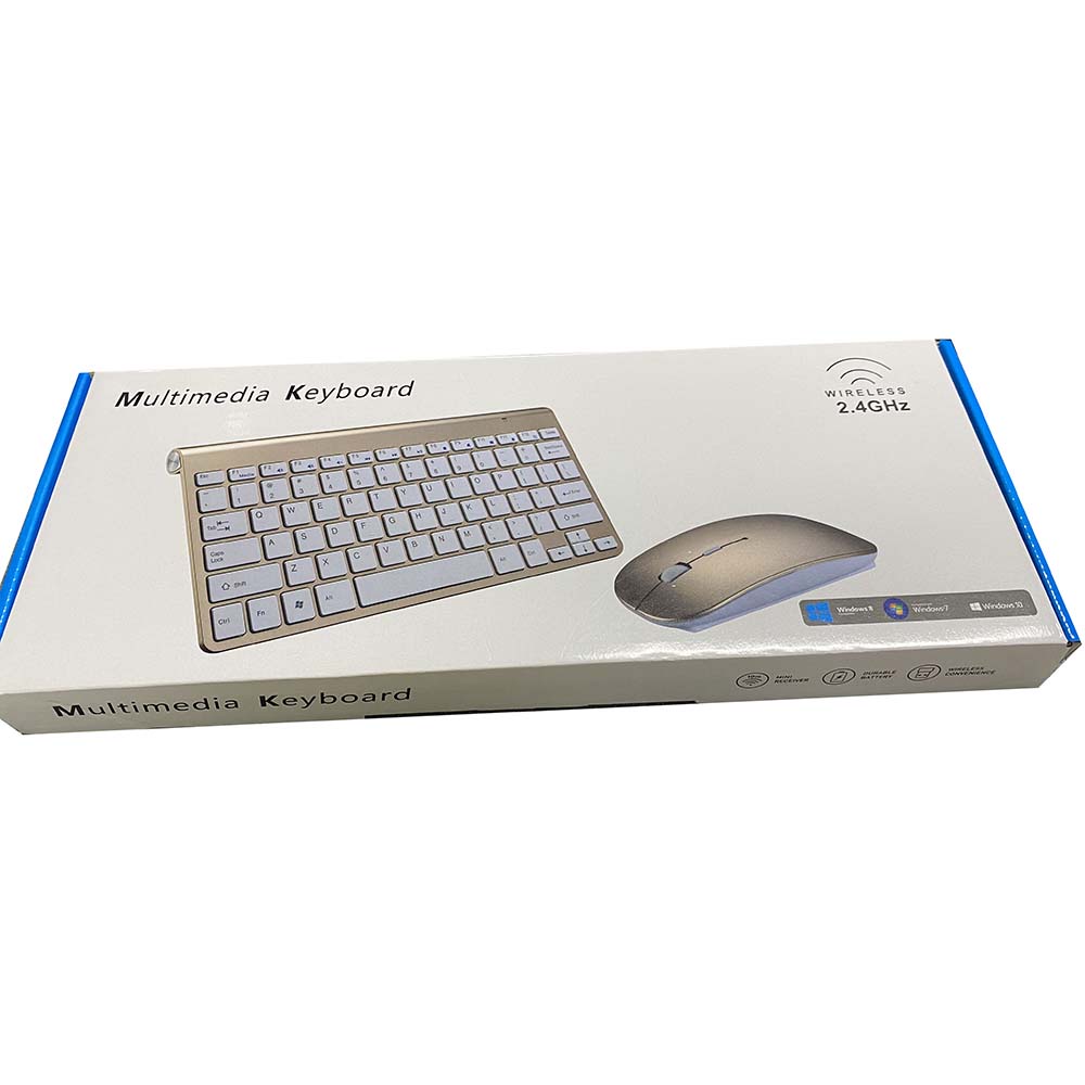 paket Keyboard Mouse Combo 2.4G Wireless 1000 DPI multifungsi