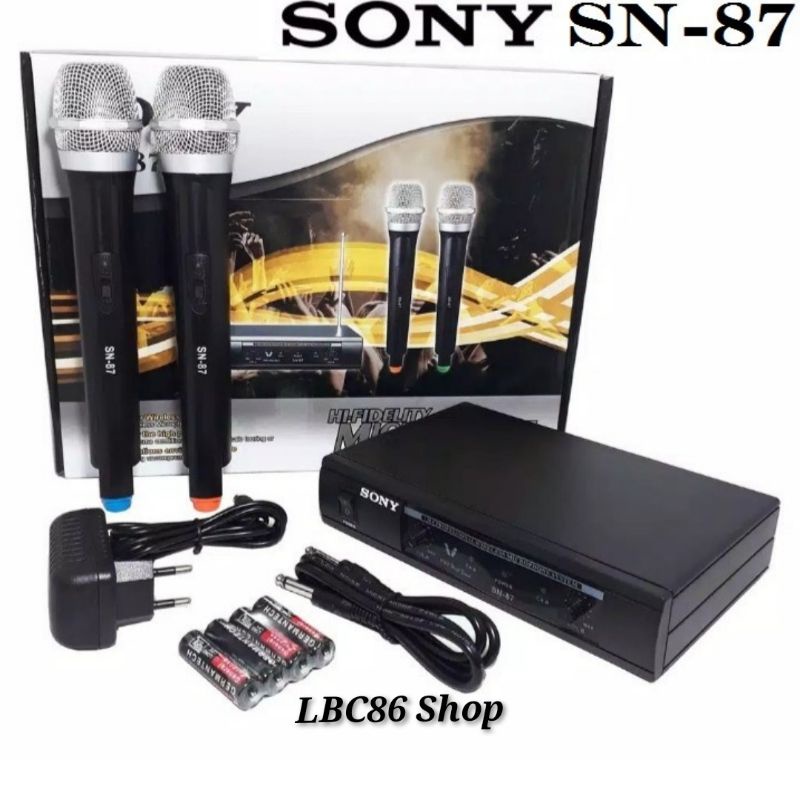 Mic wireless SONY SN-87 microphone UHF 2 mic wireless