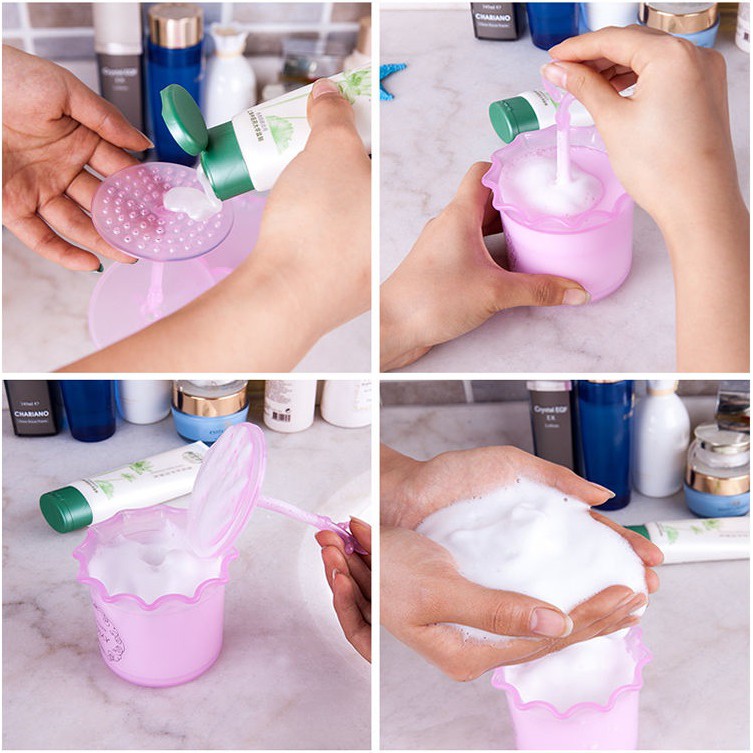 MARKAS  HL0068 Alat Pembuat Busa Shampoo / Sabun Botol Travel Pembersih Wajah Foam Maker