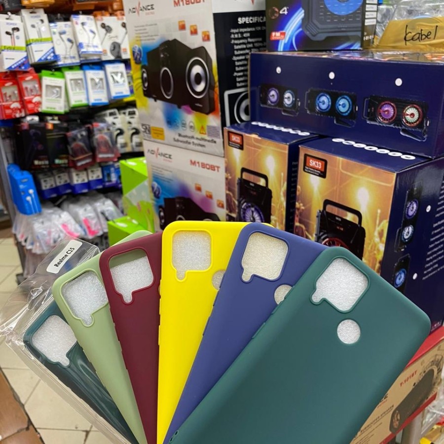 Case Realme C2 C3 C11 Softcase Matte Colour Soft Cover Silikon