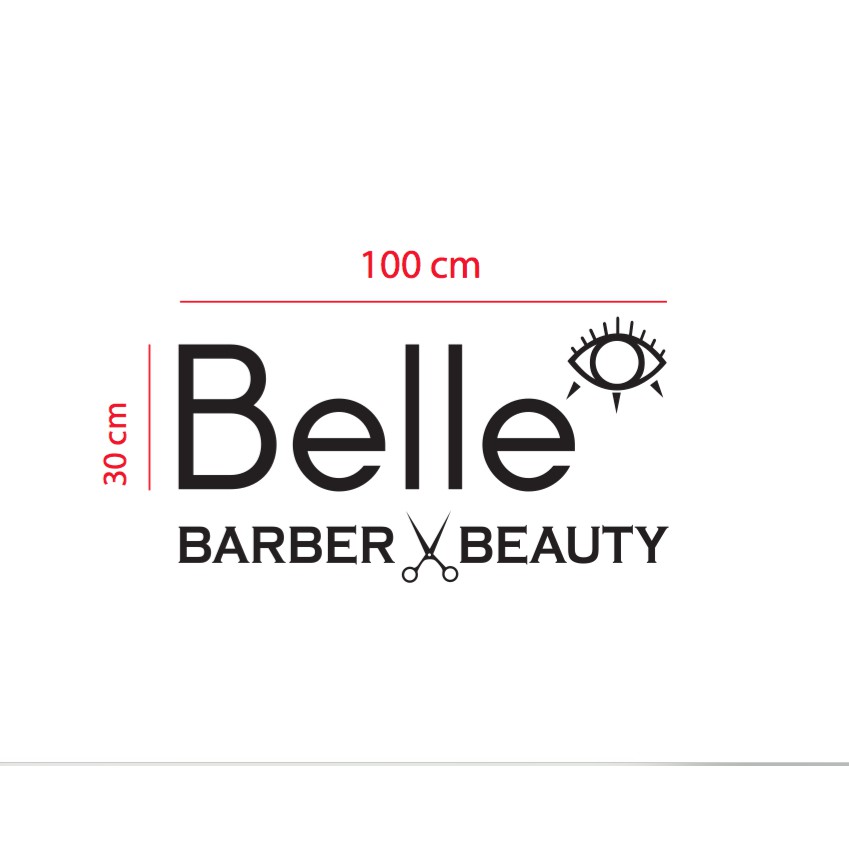 Logo Sign 100 cm Belle