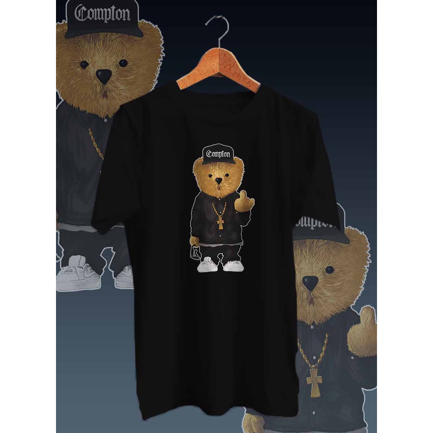 KAOS DISTRO PRIA&quot;FVCK BEAR&quot;/kaos terbaru pria/t-shirt combed 30s/kaos gambar motif print