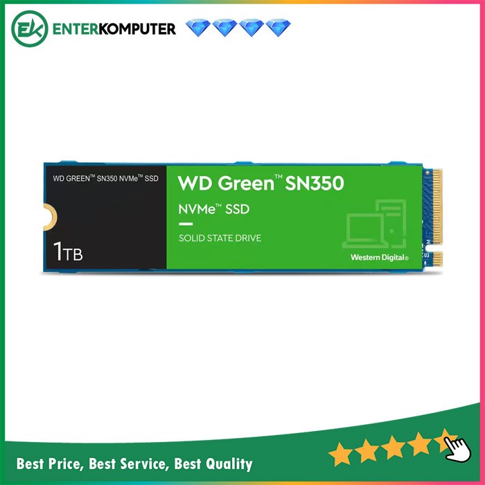 WDC Green SN350 SSD 1TB M.2 NVMe PCIe Gen3x4