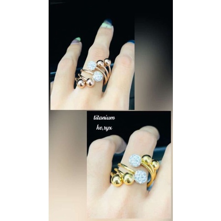 cincin titanium asli awet cantik tahan lama bisa dipakai mandi
