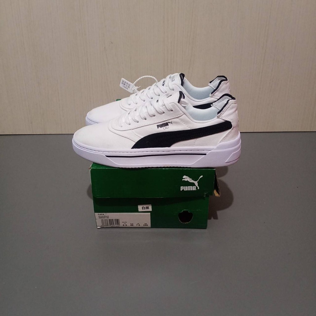 SEPATU PUMA PRIA CALI WHITE BLACK IMPORT TERBARU MADE IN VIETNAM