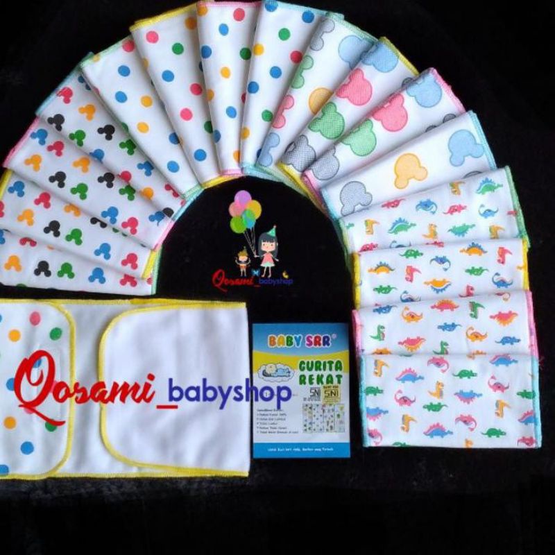 PROMO 6 Pcs Gurita Bayi Yon Yan - Gurita Rekat Bayi - Warna Dasar Putih Bermotif