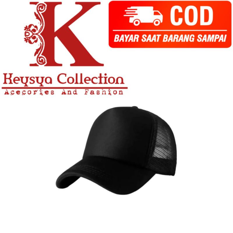 TOPI PRIA WANITA JARING POLOS