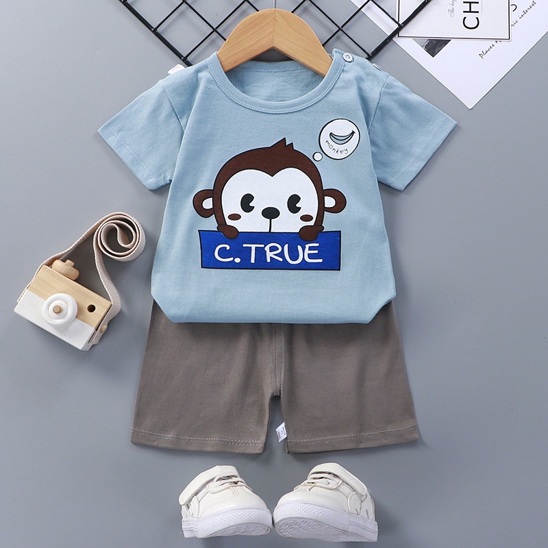 Setelan baju dan celana anak import bahan berkualitas unisex cowok cewek ukuran lengkap