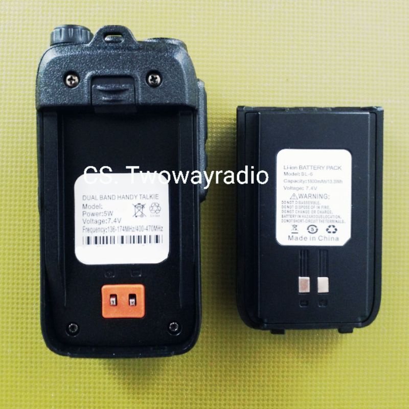 Baofeng BF-UV6RA Alternatif Baterai HT SPC SH20 Batre WR-5758 Battery Handy Talkie Sosin Ch688 - SH 20