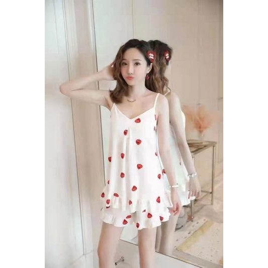 Piyama tanktop bra Wanita / set hotpant tali sexy / Sleepwear Wanita / Baju Tidur tank bra /Pajamas-4