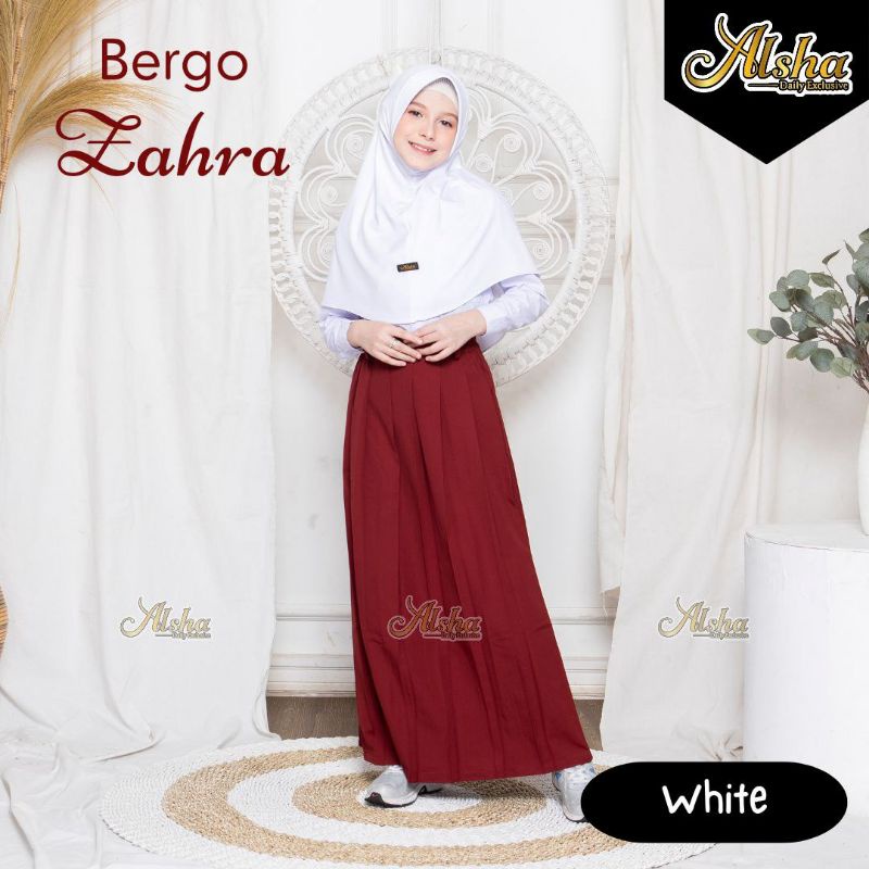 Bergo Zahra By Alsha Daily Eksklusif Bergo Anak Remaja Spandek Jersey Premium Original
