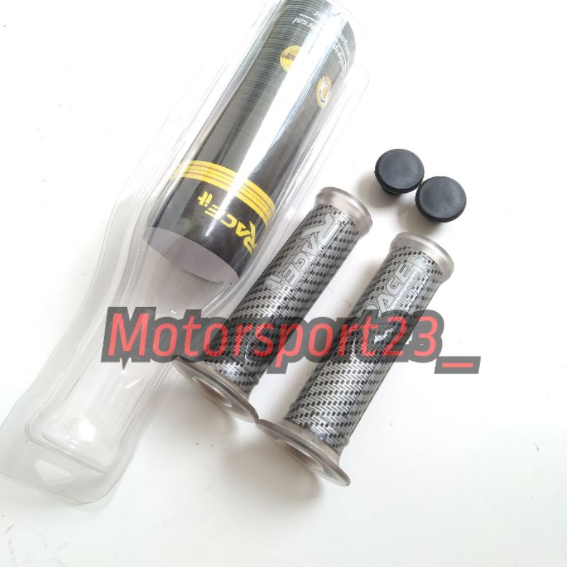 Handgrip carbon Race it Orginal handfat grip karbon handgrip tangan motor empuk grip sarung gas moto