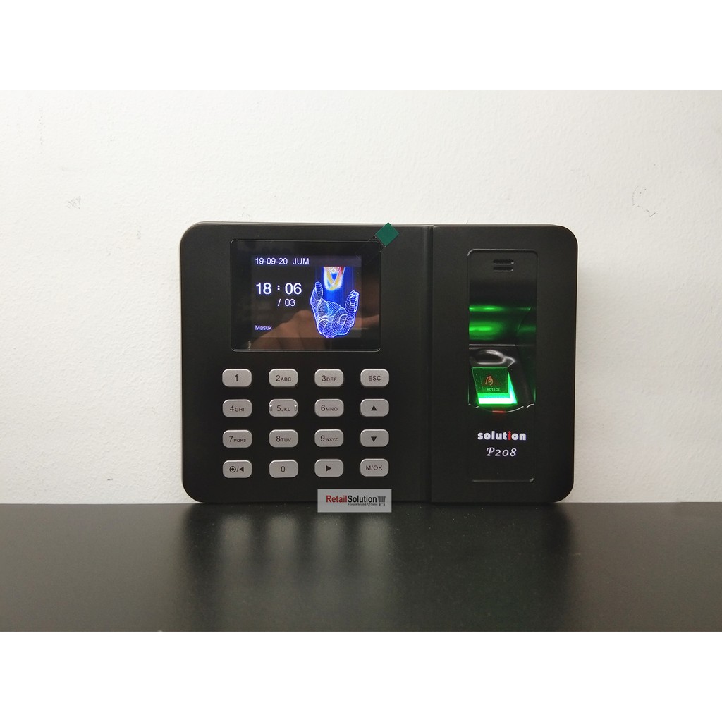 Solution P208 SSR Fingerprint - Mesin Absensi Sidik Jari