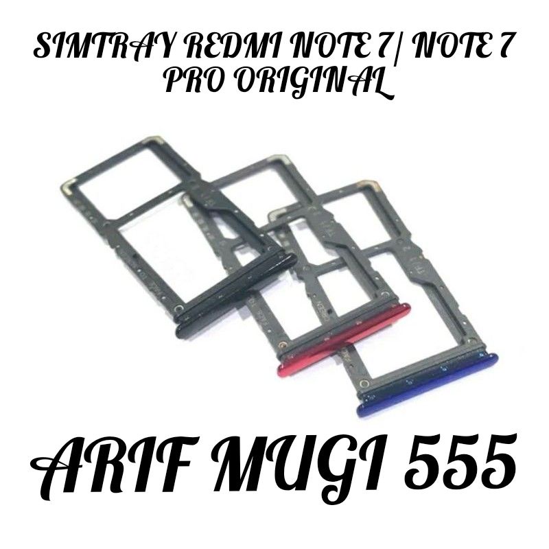 Simtray Slot Sim Card Xiaomi Redmi Note 7 Original