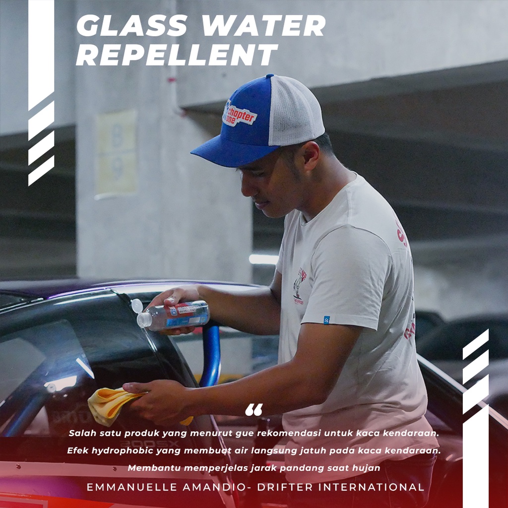 Chapter One Glass Water Repellent 250 ml Semi Glass Coating Pelindung Kaca Mobil Anti Air Dan Jamur Kaca